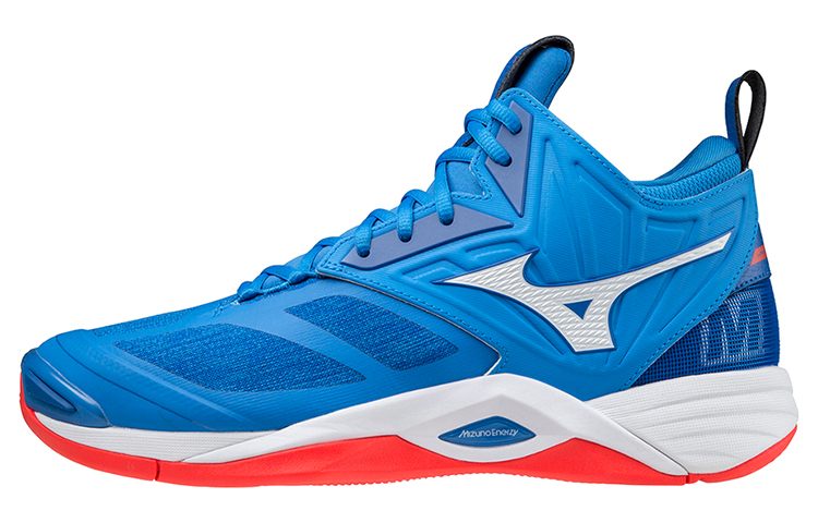 Mizuno Wave Momentum 2 Mid 'Blue Red' V1GA211724