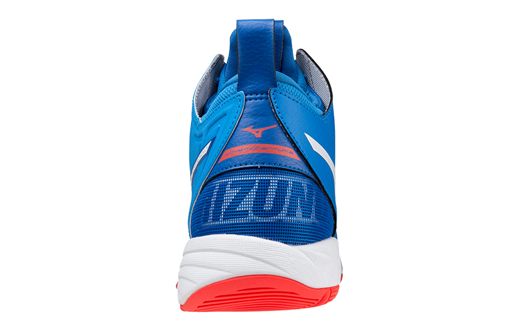 Shop Mizuno Wave Momentum 2 Mid 'Blue Red' V1GA211724