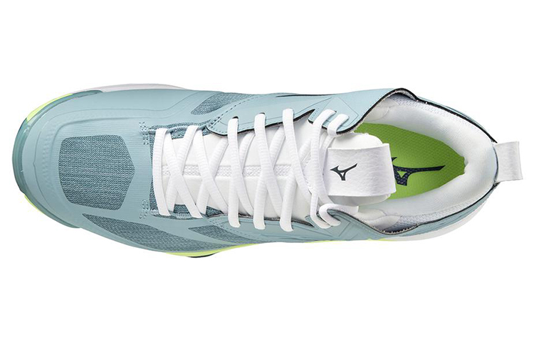 Lookbook Mizuno Wave Momentum 2 Mid 'Light Blue' V1GA211738