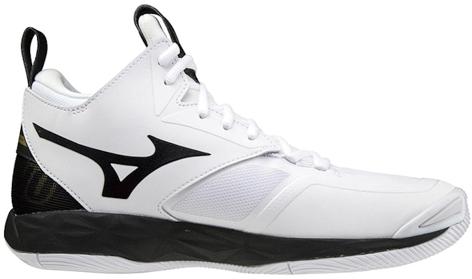 Mizuno Wave Momentum 2 Mid 'Putih Hitam Emas' V1GA211709 Order Mizuno Wave Momentum 2 Mid 'Putih Hitam Emas' V1GA211709