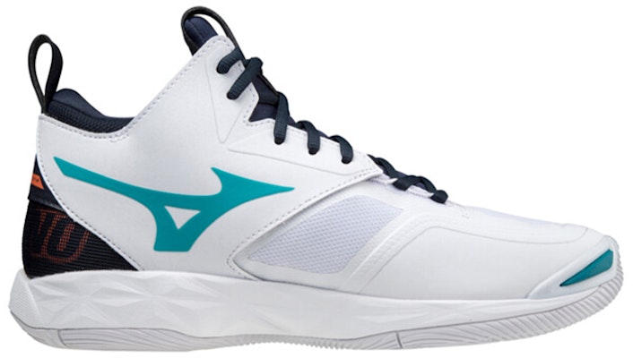 Mizuno Wave Momentum 2 Mid 'White Black Blue' V1GA211736 Order Mizuno Wave Momentum 2 Mid 'White Black Blue' V1GA211736
