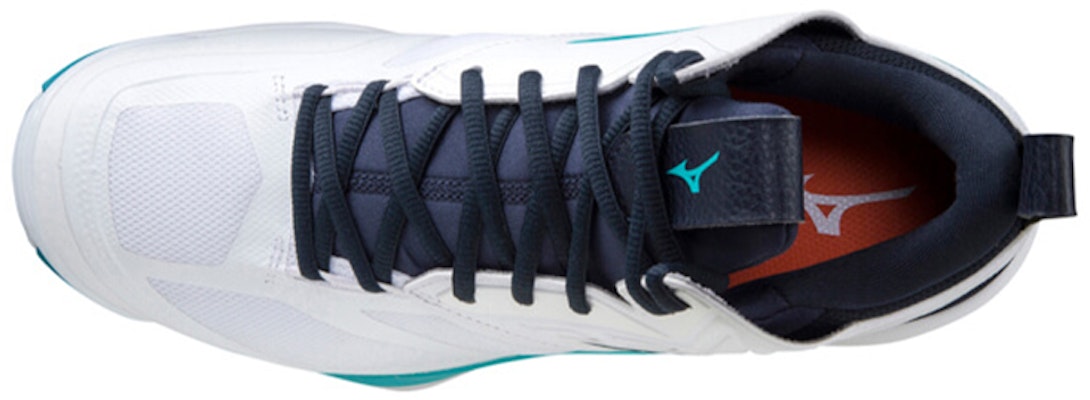 Mizuno Wave Momentum 2 Mid 'Putih Hitam Biru' V1GA211736 Lookbook Mizuno Wave Momentum 2 Mid 'Putih Hitam Biru' V1GA211736