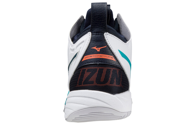 Shop ミズノ ウェーブモーメンタム2 MID 白黒青 V1GA211736