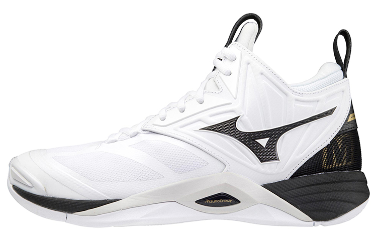 Mizuno Wave Momentum 2 Mid 'White Black Gold' V1GA211709