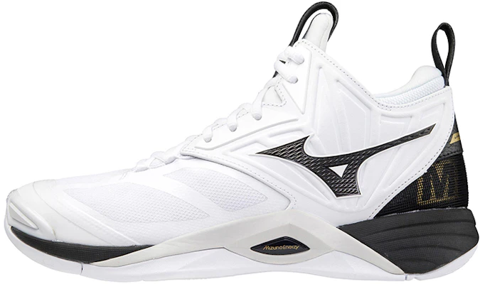 Mizuno Wave Momentum 2 Mid ''Wit Zwart Goud'' V1GA211709 Buy Mizuno Wave Momentum 2 Mid ''Wit Zwart Goud'' V1GA211709