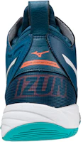 Shop Mizuno Wave 助力2中筒排球鞋 兼具男女款 藍白色