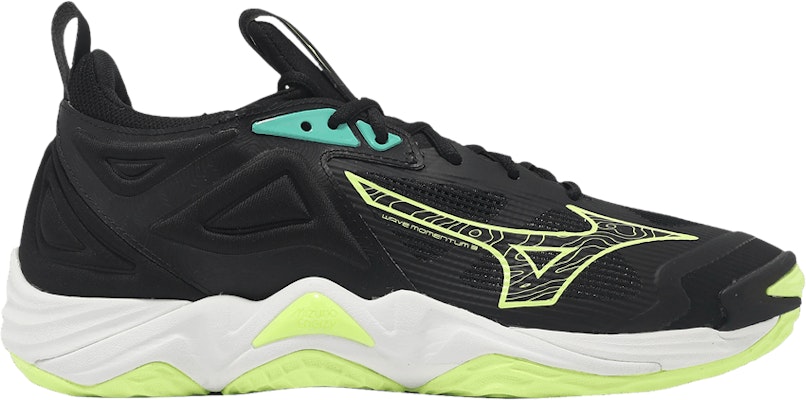 Mizuno Wave Momentum 3 'Black Neo Lime' V1GA231212 Buy Mizuno Wave Momentum 3 'Black Neo Lime' V1GA231212