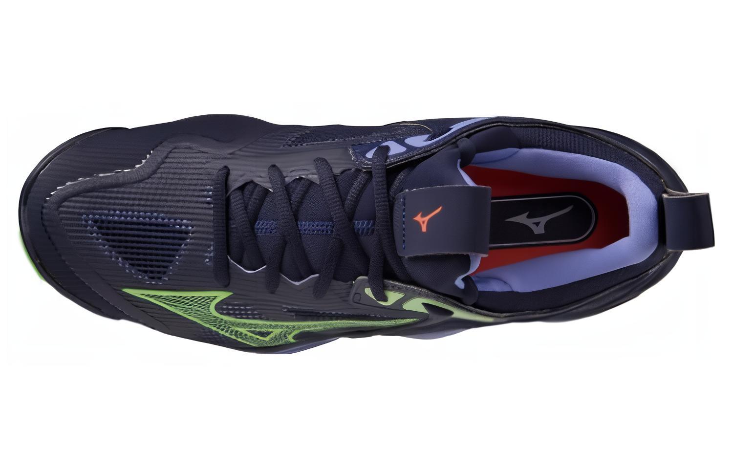 Lookbook Mizuno Wave Momentum 3 ''Bleu Soir Techno'' V1GA231211