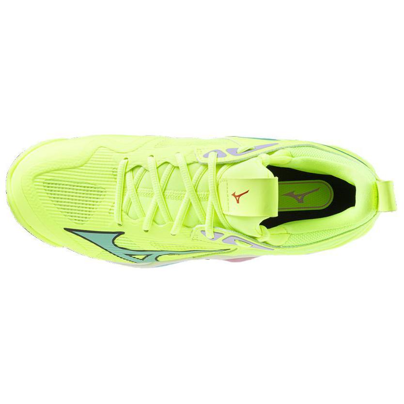 Shop Mizuno Wave Momentum 3 'Neo Lime Splish Splash' V1GA231286