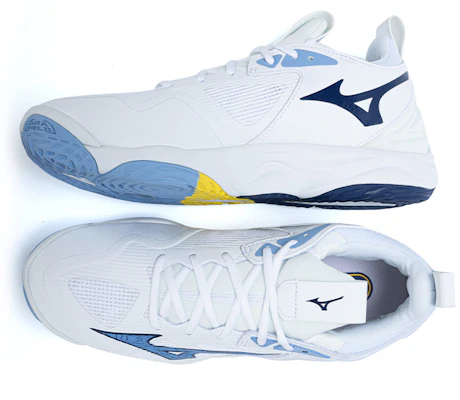 Mizuno Wave Momentum 3 ''Putih Bellwether Biru'' V1GA231297 Lookbook Mizuno Wave Momentum 3 ''Putih Bellwether Biru'' V1GA231297