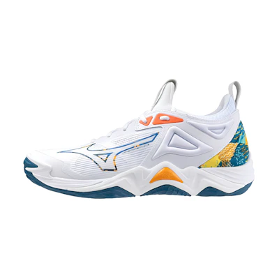 Mizuno Wave Momentum 3 'White Moroccan Blue'