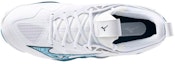 Lookbook Mizuno Wave Momentum 3 'Putih Sailor Biru' V1GA231221