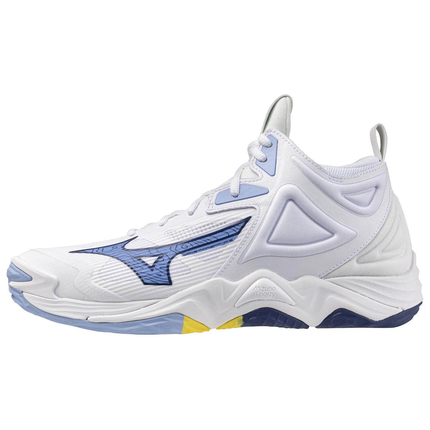 Mizuno Wave Momentum 3 Mid 'White Bellwether Blue' V1GA231797