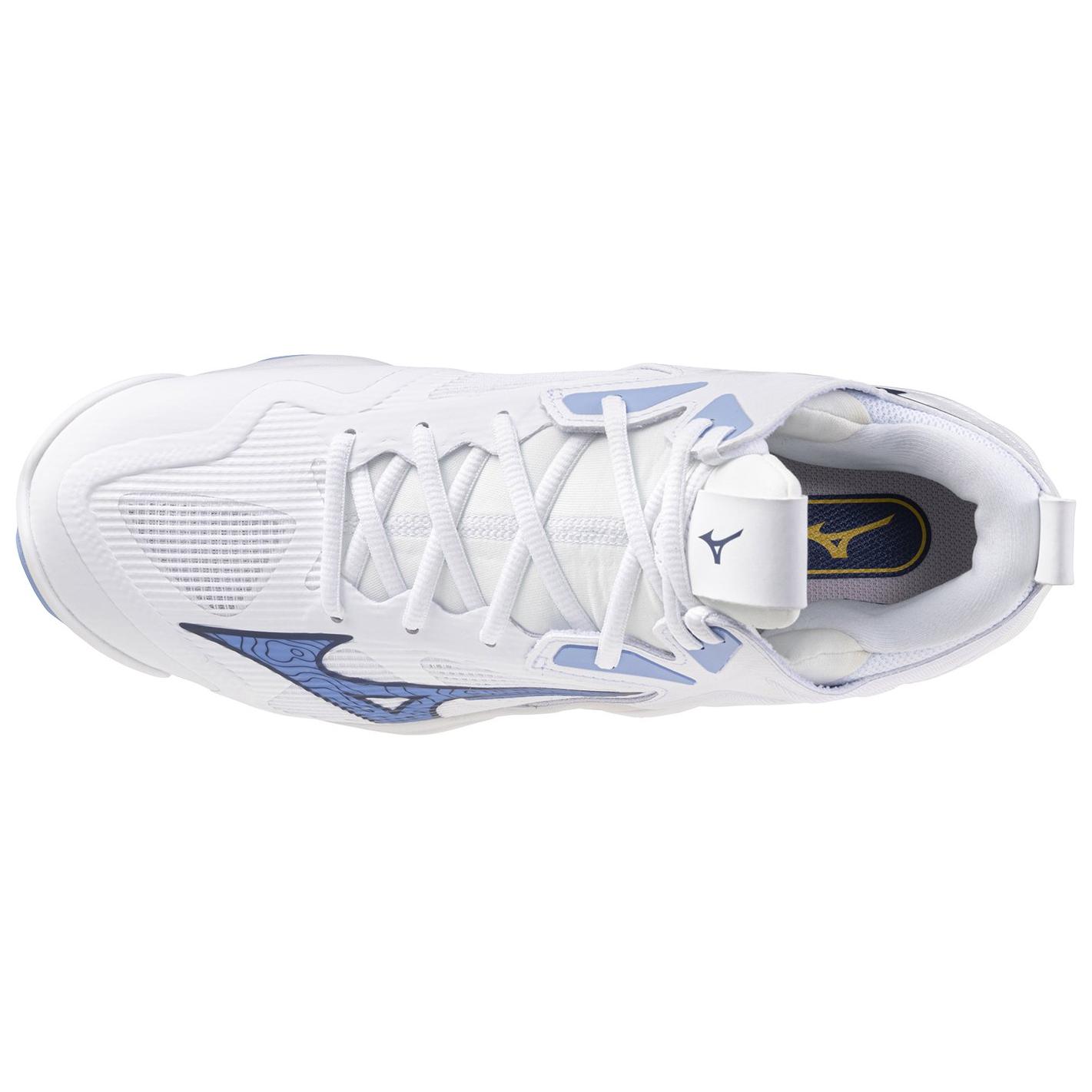 Lookbook 美津濃 Wave Momentum 3 Mid ''白色領航藍'' V1GA231797