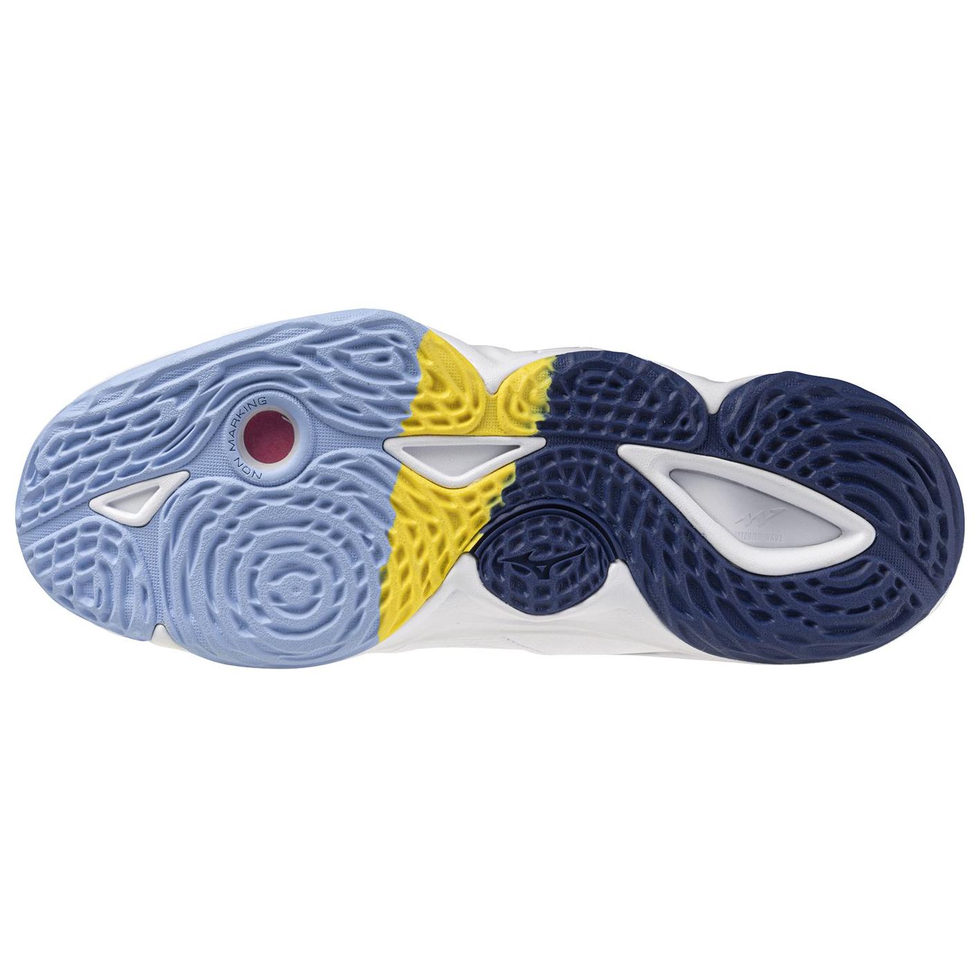 Shop 美津濃 Wave Momentum 3 Mid ''白色領航藍'' V1GA231797