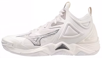 Mizuno Wave Momentum 3 Mid 'White Metallic Grey' V1GA231751 Mizuno Wave Momentum 3 Mid 'White Metallic Grey' V1GA231751