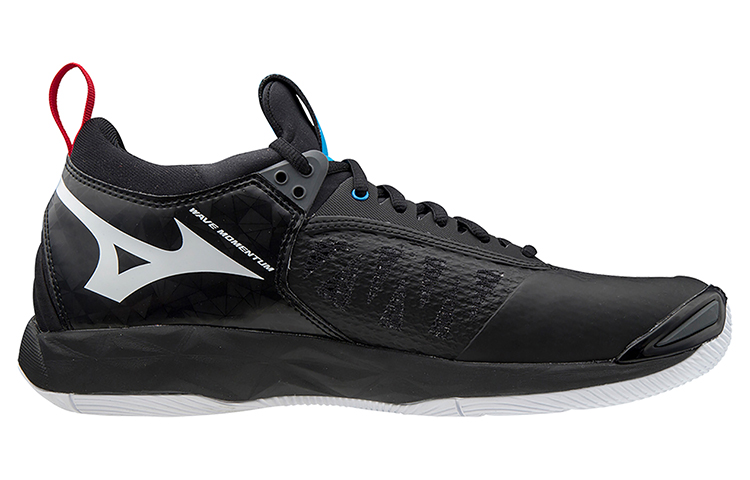 Order Mizuno Wave Momentum 'Hitam Abu-abu' V1GA191245
