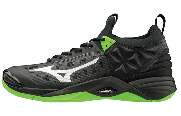 Mizuno Wave Momentum 'Black White Green' V1GA191202