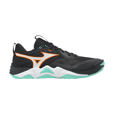Mizuno Wave Momentum Elite 'Black Tangelo Ice Green'