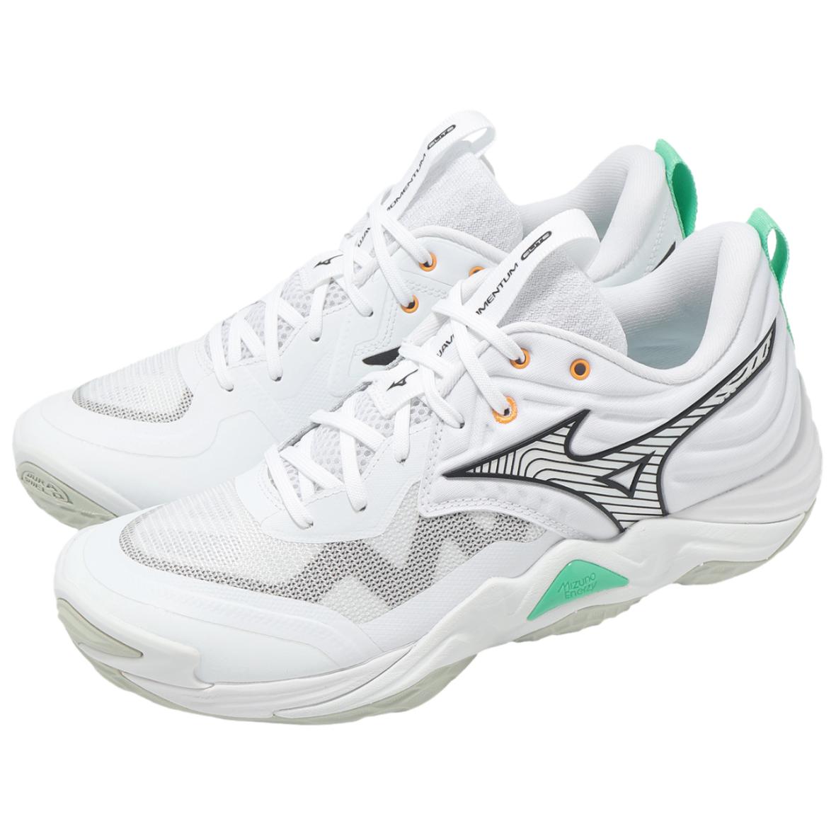 Lookbook Mizuno Wave Momentum Elite 'White Black Frozen Emerald' V1GA251221