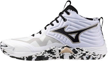 Mizuno Wave Momentum Elite Mid 'White Black' V1GA251741 Mizuno Wave Momentum Elite Mid 'White Black' V1GA251741