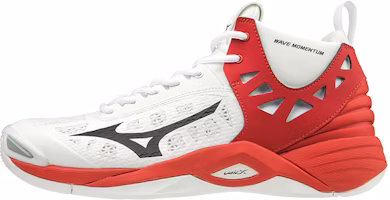 Mizuno Wave Momentum Mid 'White Red' V1GA191708 Mizuno Wave Momentum Mid 'White Red' V1GA191708