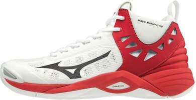 Mizuno Wave Momentum Mid 'White Red' V1GA191708 Mizuno Wave Momentum Mid 'White Red' V1GA191708
