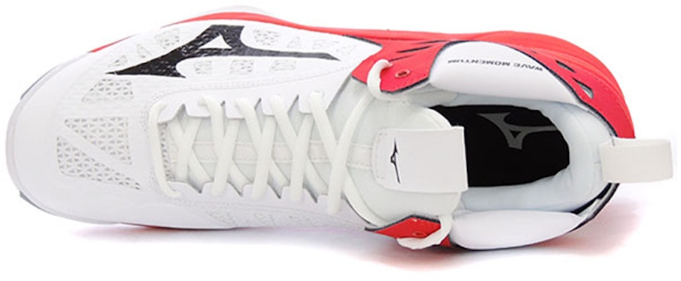 Mizuno Wave Momentum Mid 'White Red' V1GA191708 Order Mizuno Wave Momentum Mid 'White Red' V1GA191708