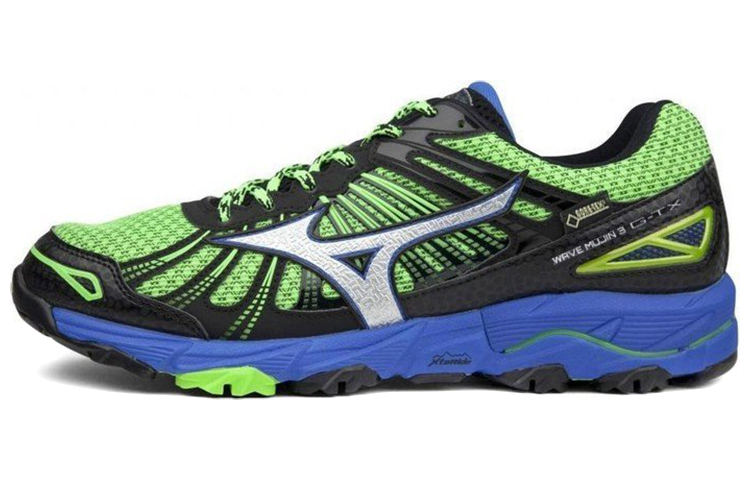 Buy 美津浓WAVE MUJIN 3 GTX耐磨绿色蓝色低帮鞋 J1GJ165703