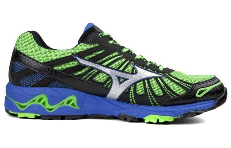 Order Mizuno Wave Mujin 3 GTX Basses Résistantes Vert Bleu J1GJ165703