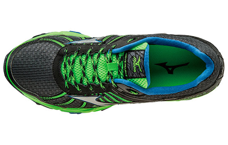 Lookbook 美津濃 Wave Mujin 3 減震防滑耐磨 低筒 跑步鞋 黑綠