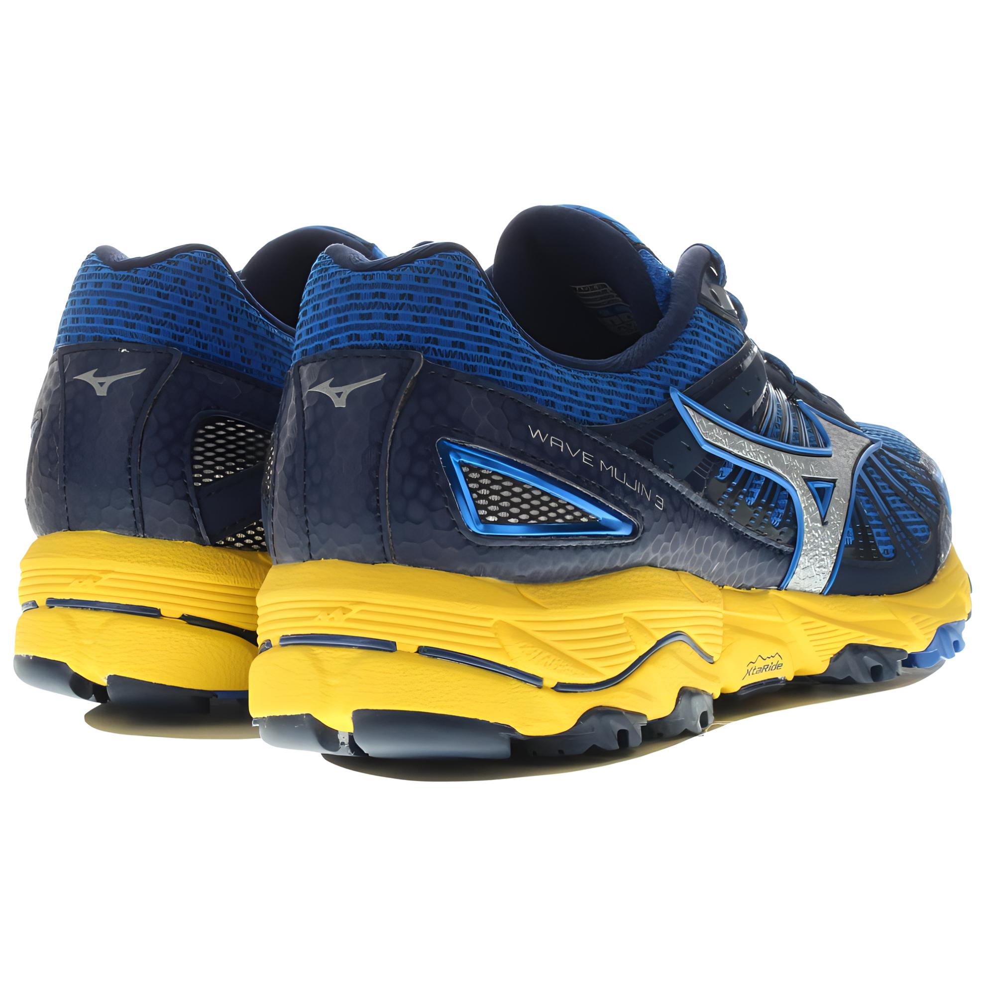 Lookbook Mizuno Wave Mujin 3 Lage Sneakers Slijtvast Blauw Geel J1GJ167004