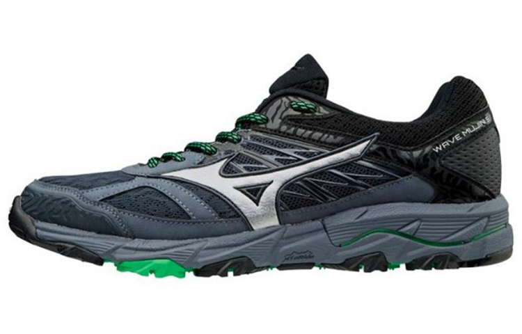 Buy 美津浓 Wave Mujin 5 輕便透氣跑步鞋 灰綠