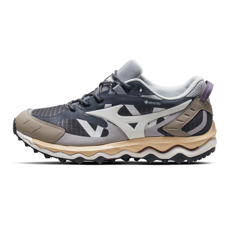 Mizuno Wave Mujin TL GTX Black Blue Comfort Shockproof Slip-Resistant Shoes D1GA237308