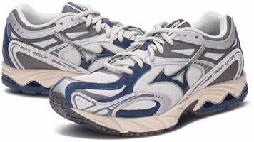 Shop Mizuno WAVE ORION 舒適百搭 低筒 生活休閒鞋 男女款式 復古藍