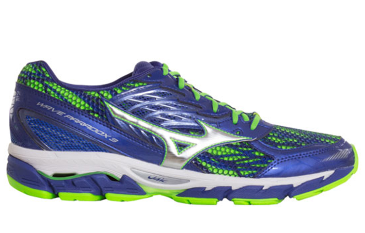 Order Mizuno Wave Paradox 3 Baskets Basses Résistantes Bleu Vert J1GC161203