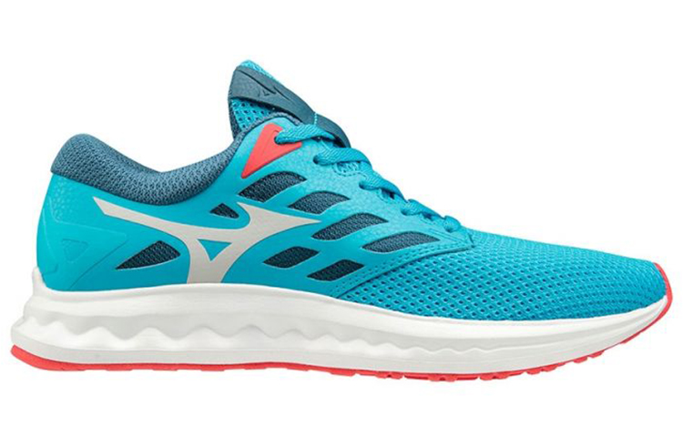 Order 美津濃 Wave Polaris Ez 低帮跑步鞋 女款 藍白