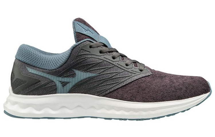 Order 美津浓Wave Polaris灰蓝减震防滑跑鞋 J1GC198123