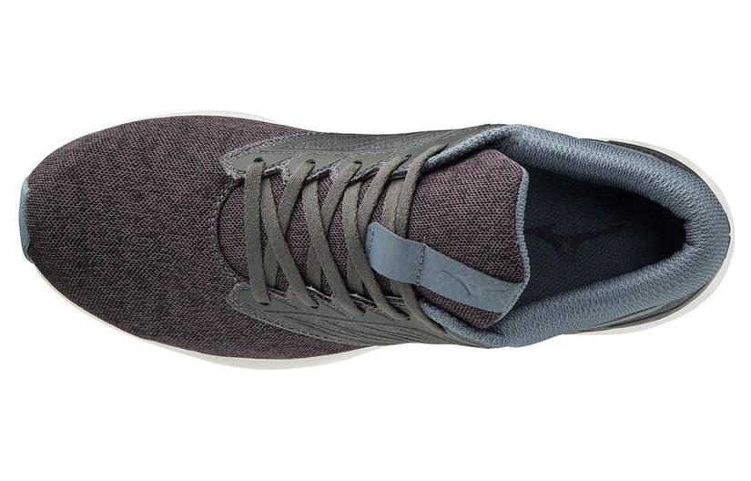 Lookbook 美津浓Wave Polaris灰蓝减震防滑跑鞋 J1GC198123