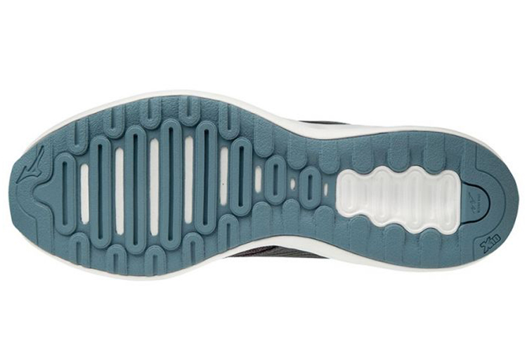 Shop 美津浓Wave Polaris灰蓝减震防滑跑鞋 J1GC198123