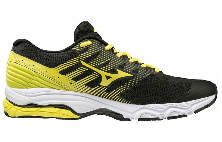 Order Mizuno Wave Prodigy 2 Baskets Basses Jaune Noir Résistantes à l''usure J1GR181071