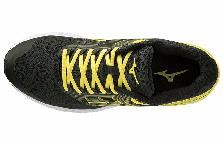 Lookbook Mizuno Wave Prodigy 2 Baskets Basses Jaune Noir Résistantes à l''usure J1GR181071