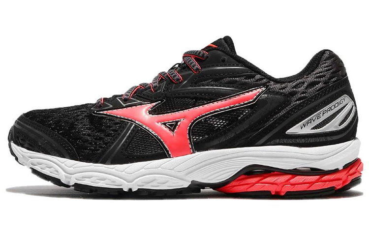 Mizuno Wave Prodigy Low Tops Wear-resistant Black Red White J1GD171055