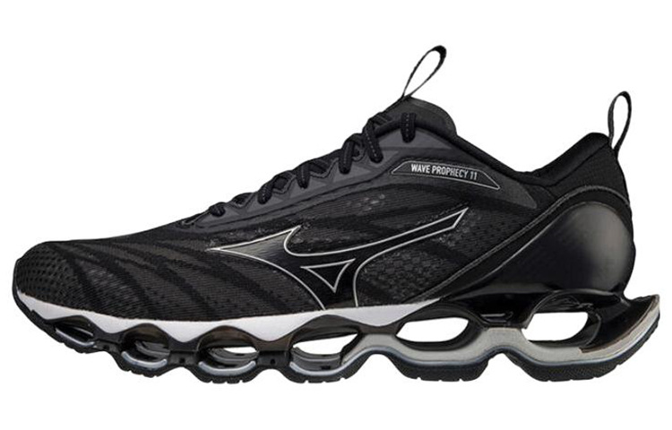 Mizuno Wave Prophecy 11 Shock Absorption Breathable Gray Silver Black J1GC220004