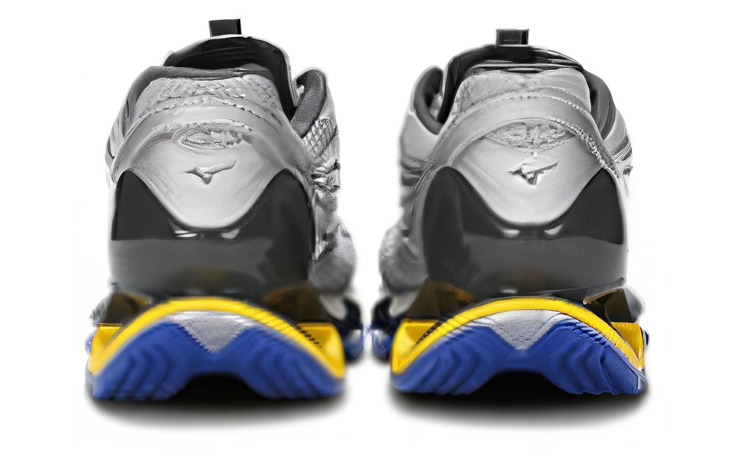 Shop Mizuno WAVE PROPHECY 13S 舒適百搭 網布織物緩震防滑耐磨透氣支撐平衡 低筒 休閒運動鞋 男女同款 灰藍色