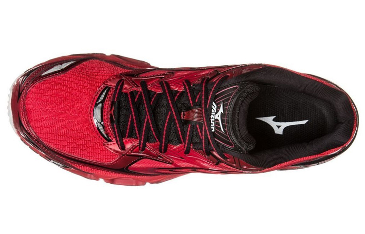 Shop Mizuno Wave Prophecy 6 Baskets Basses Résistantes Rouge Noir J1GC170010