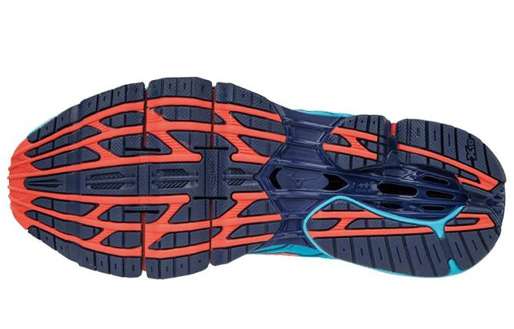 Shop 美津浓Wave Prophecy 7蓝色低帮运动鞋 J1GD180065