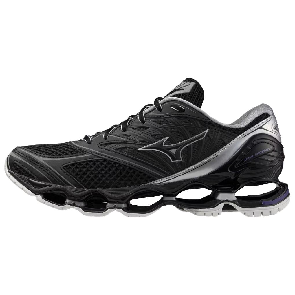 Mizuno Wave Prophecy LS Black Casual Low-Top Sneakers Fabric Leather. D1GA250701