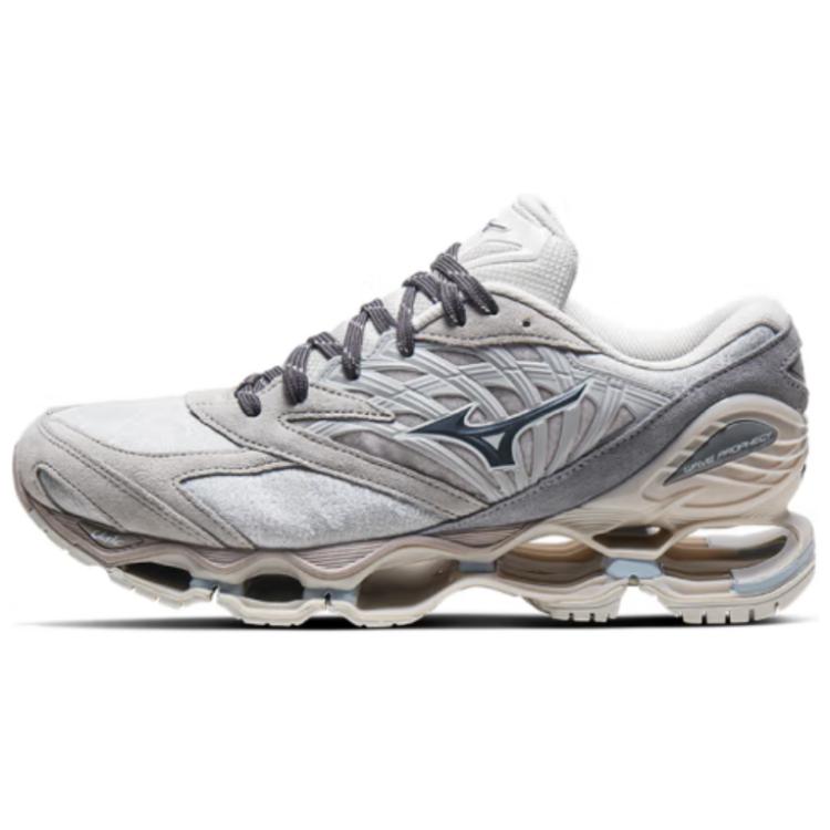 Mizuno Wave Prophecy LS Grey Low-Top Casual Shoes - Soft & Non-Slip. D1GA245401