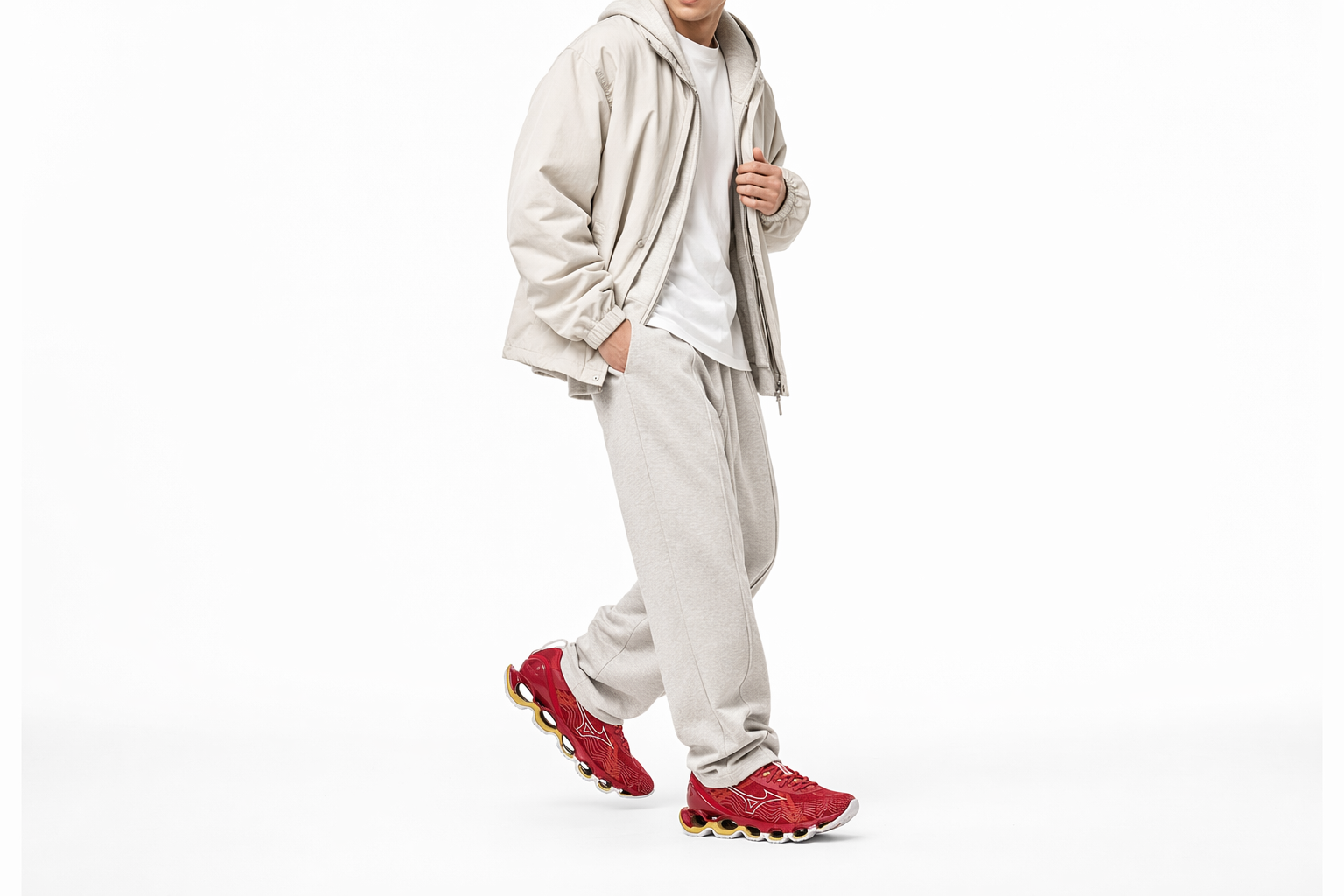 Order ミズノ ウェーブプロフェシーX 10 赤/金 J1GC215000